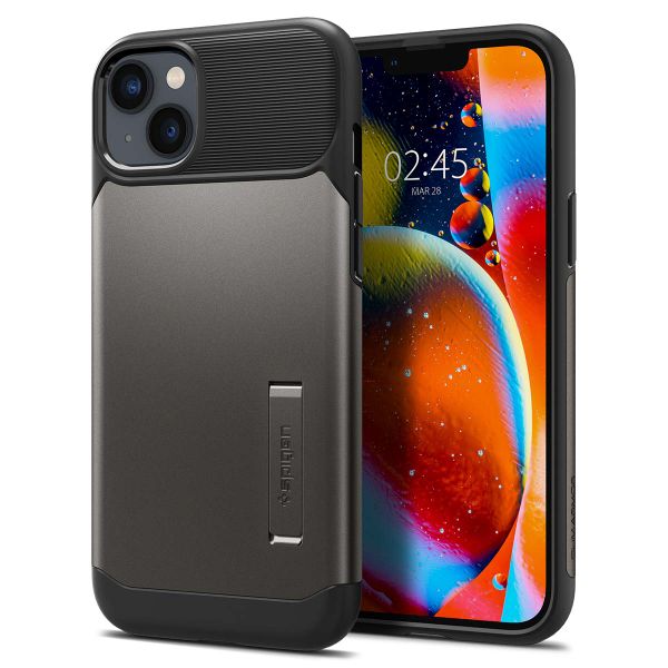 Spigen Slim Armor™ Case für das iPhone 14 - Gunmetal