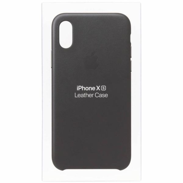 Apple Leder-Case Schwarz für das Apple iPhone Xs