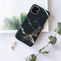 Selencia Maya Fashion Backcover iPhone 12 (Pro) - Marble Black