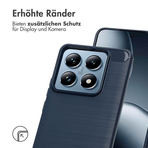 imoshion Brushed Back Cover für das Xiaomi 14T Pro - Dunkelblau