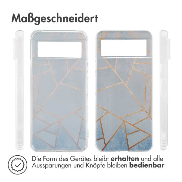 imoshion Design Hülle Google Pixel 8 - Blue Graphic