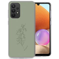 imoshion Design Hülle für das Samsung Galaxy A33 - Floral Green