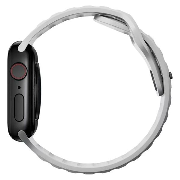 Nomad Sport Armband FKM für das  Apple Watch Series 1 t/m 9 / SE (38/40/41 mm) | Series 10 / 11 (42 mm) - Lunar Gray