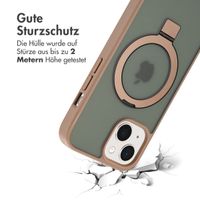 Accezz Ring Stand Backcover mit MagSafe Apple iPhone 15 - Braun
