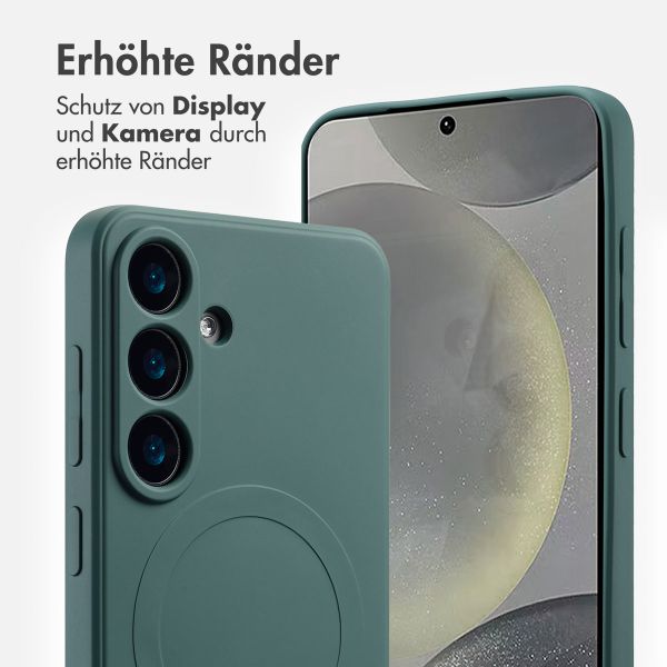 imoshion Color Back Cover mit MagSafe für das Samsung Galaxy S25 - Dunkelgrün