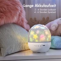 imoshion Dreamlight Nachtlicht-Projektor mit Lautsprecher - 10 Projektionsrollen - Weiß