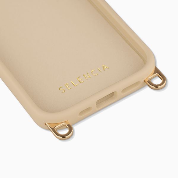 Selencia Rivièra Backcover mit MagSafe mit abnehmbaren Haken Apple iPhone 17e / 16e - Milky Latte