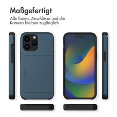 imoshion Backcover mit Kartenfach Apple iPhone 14 Pro - Dunkelblau