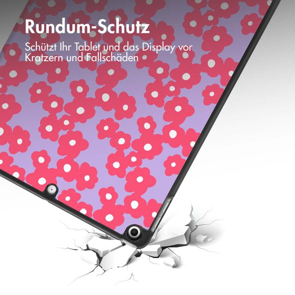 imoshion Design Trifold Klaphülle Apple iPad 9 (2021) 10.2 Zoll / iPad 8 (2020) 10.2 Zoll / iPad 7 (2019) 10.2 Zoll - Dusty Rose