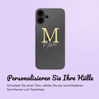 Hülle mit eigenem Foto und/oder Text Apple iPhone 16 - Letter