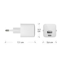 dbramante1928 re-charge | Netzteil - USB-C 30 Watt + USB-A 18 Watt - Weiß