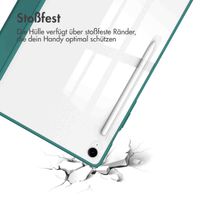 imoshion Trifold Hardcase Klapphülle Samsung Galaxy Tab S10 FE Plus - Grün