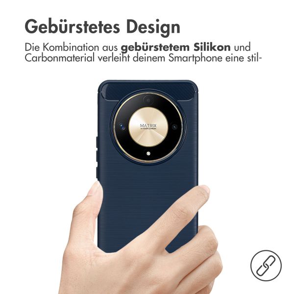 imoshion Brushed Back Cover Honor Magic 6 Lite - Dunkelblau