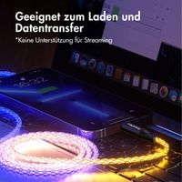 imoshion Leughtendes Schnellladekabel RGB - USB-A zu Lightning Kabel - 2 Meter