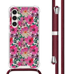 imoshion Design Hülle mit Band Samsung Galaxy S23 FE - Flower Water