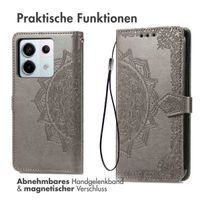 imoshion Mandala Klapphülle Xiaomi Redmi Note 13 Pro (5G) / Poco X6 - Grau