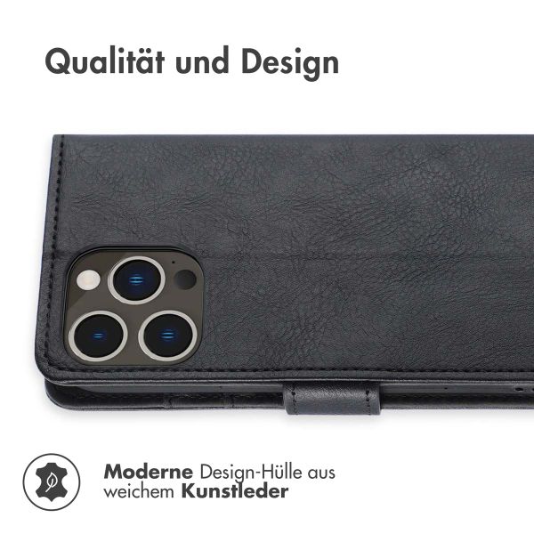 imoshion Luxuriöse Klapphülle für das Apple iPhone 14 Pro Max - Schwarz