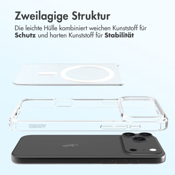 Accezz Xtreme Impact Backcover mit MagSafe Apple iPhone 17 Pro Max - Transparent