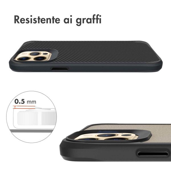 imoshion Rugged Hybrid Carbon Case Apple iPhone 12 Pro Max - Schwarz