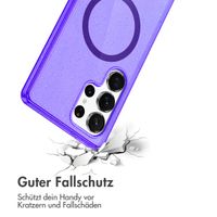 imoshion Sparkle Back Cover mit MagSafe für das Samsung Galaxy S24 Ultra - Glitzer Violett
