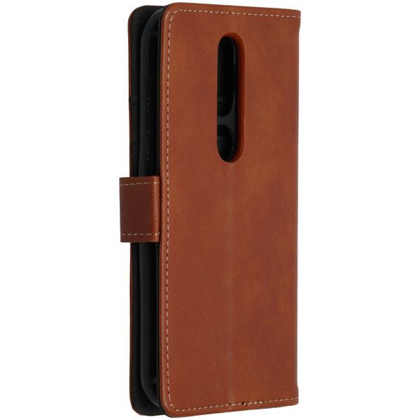imoshion Luxuriöse Klapphülle Braun für Nokia 4.2