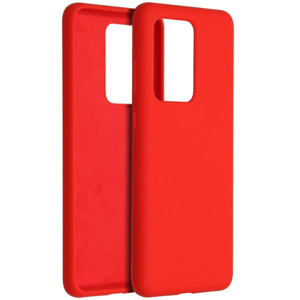 Accezz Liquid Silikoncase Rot für das Samsung Galaxy S20 Ultra