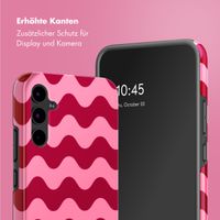 Selencia Vivid Tough Back Cover für das Samsung Galaxy A34 - Wave Vibes Lipstick