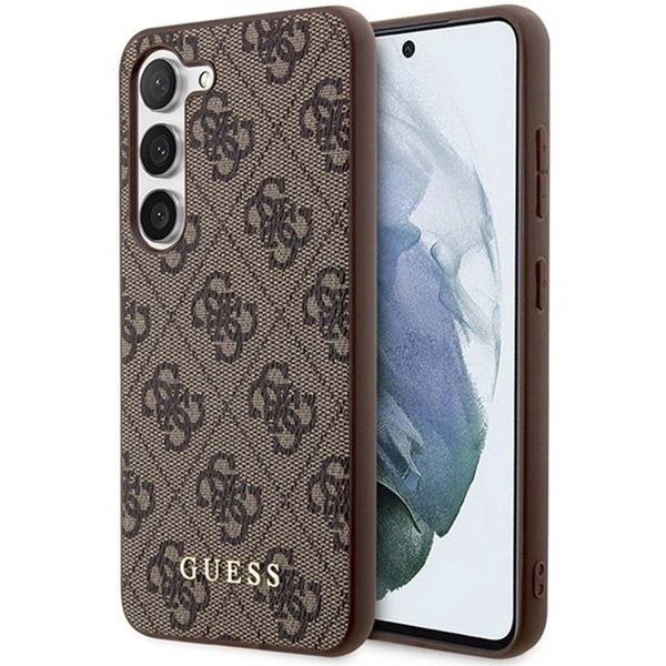 Guess ﻿4G Classic Logo Back Cover für das Samsung Galaxy S24 Plus - Braun