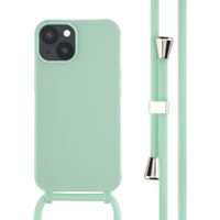 imoshion Silikonhülle mit Band für das Apple iPhone 14 - Mintgrün