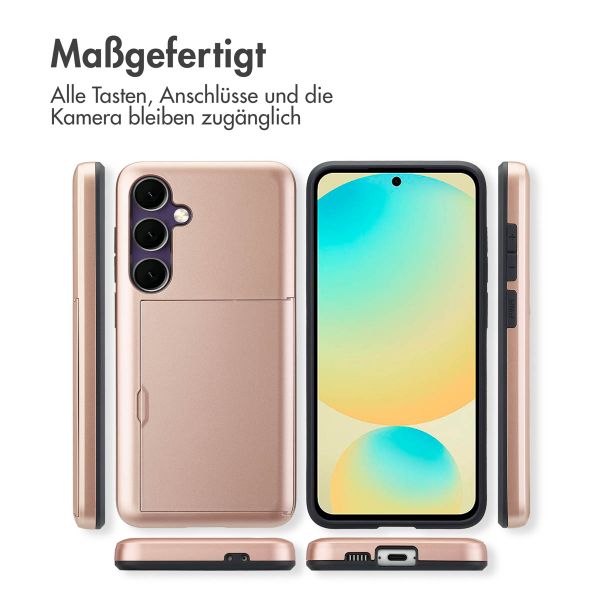 imoshion Backcover mit Kartenfach Samsung Galaxy S24 FE - Rosé gold