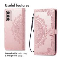 imoshion Mandala Klapphülle für das Motorola Moto G42 - Rose Gold