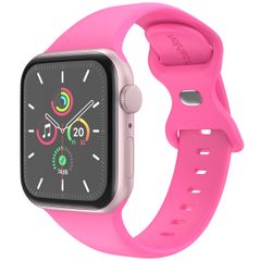 imoshion Silikon-Armband⁺ für  Apple Watch Series 1 t/m 11 / SE / Ultra (44/45/46/49 mm) - Größe M/L - Barbie Pink