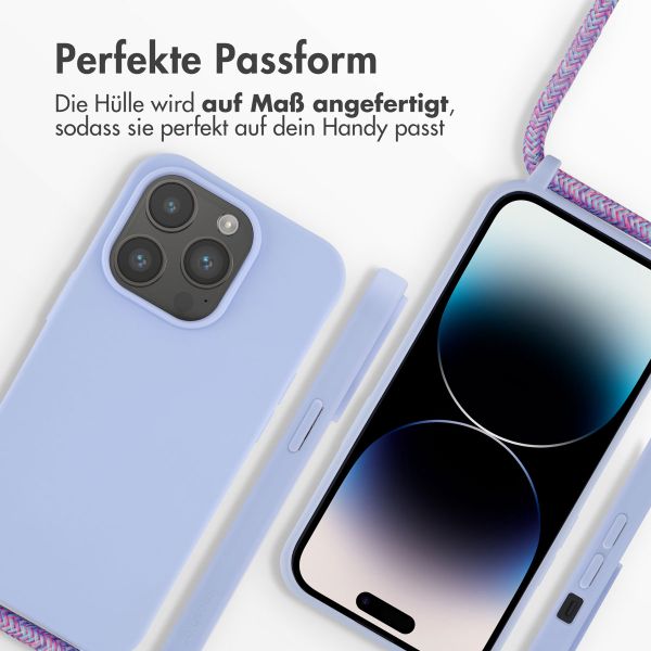 imoshion SilikonHülle mit Band Apple iPhone 14 Pro - Violett