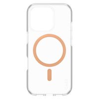 CARE by PanzerGlass Urban Combat Case MagSafe für das iPhone 16 Pro - Transparent / Peach