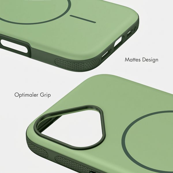 imoshion Color Backcover mit Thin MagSafe Ring Apple iPhone 16 - Dunkelgrün