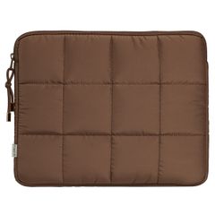 Selencia Puffy Laptop Hülle 13-14 Zoll - Laptop Sleeve - Mocha Brown