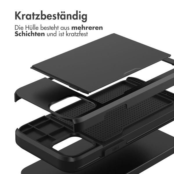 imoshion Backcover mit Kartenfach Apple iPhone 12 Mini - Schwarz