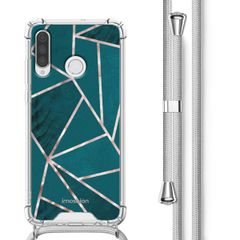 imoshion Design Hülle mit Band für das Huawei P30 Lite - Petrol Green Graphic