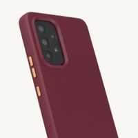 Selencia Rivièra Backcover mit MagSafe mit abnehmbaren Haken Samsung Galaxy A53 - Bold Burgundy