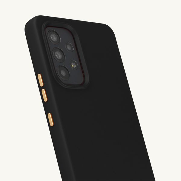 Selencia Rivièra Backcover mit MagSafe mit abnehmbaren Haken Samsung Galaxy A53 - Velvet Black