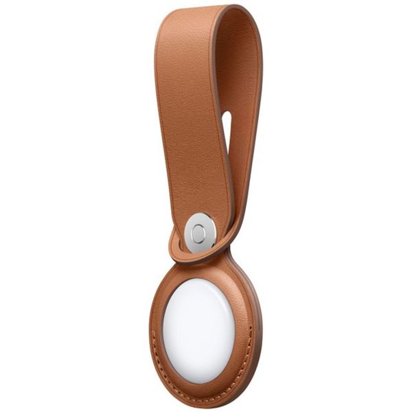 Apple Leather Loop Apple AirTag - Saddle Brown