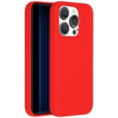 Accezz Liquid Silikoncase für das iPhone 15 Pro - Rot