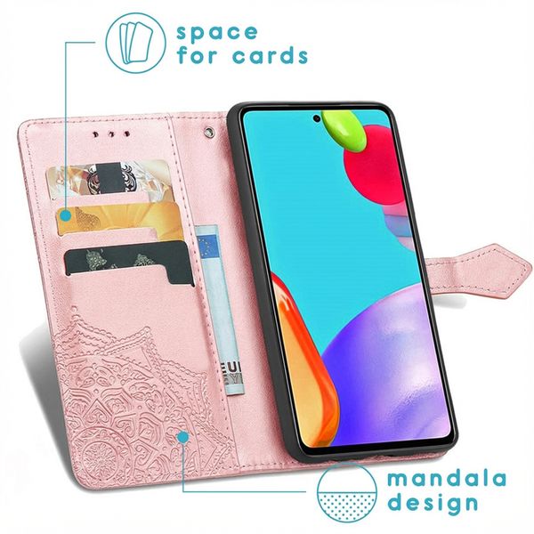 imoshion Mandala Klapphülle Samsung Galaxy A52(s) (5G/4G) - Rosé gold