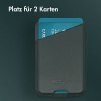 Accezz Leather Cardholder MagSafe - Kartenhalter mit MagSafe - Cedar Green