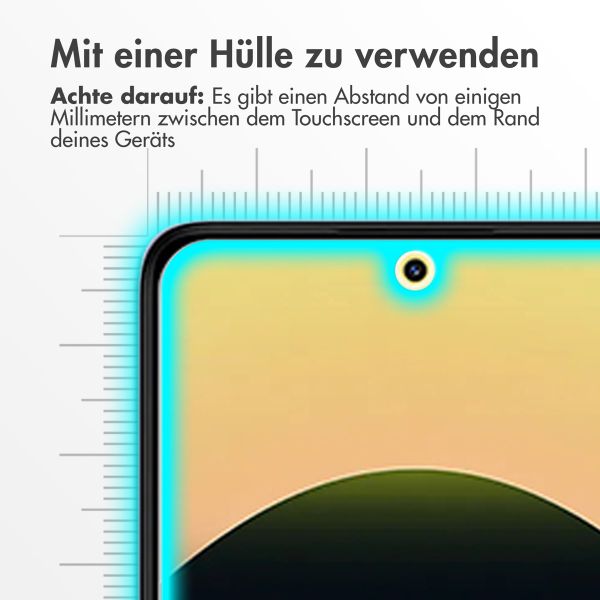 Accezz Screen Protector aus gehärtetem Glas für das Xiaomi Redmi Note 14 5G / 4G