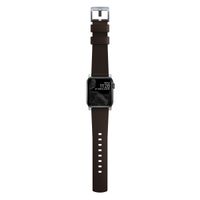 Nomad Active Pro Band für die Apple Watch Series 1 bis 10 / SE / Ultra (2) (44/45/46/49 mm) - Braun/Silber