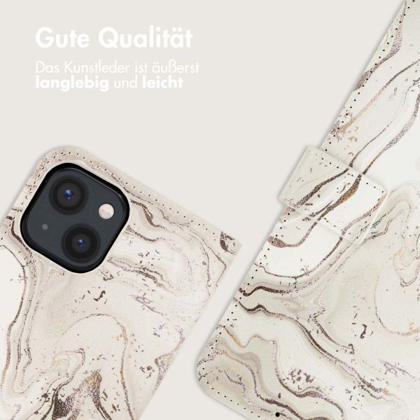 imoshion Design Klapphülle iPhone 13 - Sandy Marble