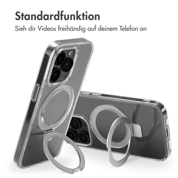 Accezz Ring Stand Backcover mit MagSafe für das Apple iPhone 14 Pro - Transparent