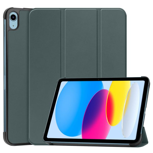 imoshion Trifold Klapphülle für das iPad 11 (2025) 11 Zoll / iPad 10 (2022) 10.9 Zoll - Dunkelgrün