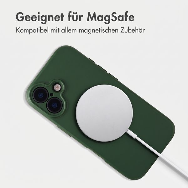 Accezz Grip Backcover mit MagSafe Apple iPhone 16 - Dunkelgrün